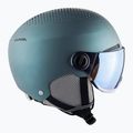 Skihelm Alpina Arber Visor Q Lite petrol/green matt 13