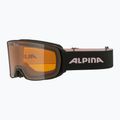 Skibrille Alpina Nakiska black/rose matt/orange 6