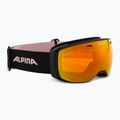 Skibrille Alpina Estetica Q-Lite black/rose matt/rainbow sph