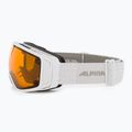 Skibrille Alpina Double Jack Mag Q-Lite white gloss/mirror black 4