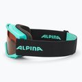 Skibrille Kinder Alpina Piney aqua matt/ orange 4