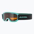 Alpina Piney Kinder-Skibrille aqua matt/ orange