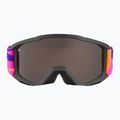 Alpina Piney Kinder Skibrille schwarz/rosa matt/orange 2