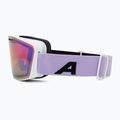 Alpina Nendaz Q-Lite S2 weiß/lila matt/lavendel Skibrille 4