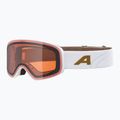 Skibrille Alpina Ladis Q white/ gold matt/ gold 5