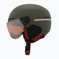 Skihelm Kinder Alpina Zupo Visor Q-Lite olive/ red matt 3