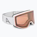 Skibrille Alpina Venet QV white matt/gold