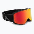 Skibrille Alpina Venet Q-Lite matt black/red