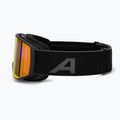 Skibrille Alpina Venet Q-Lite matt black/red 4