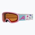 Kinder-Skibrille Alpina Piney 2.0 rose matte/orange