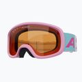 Kinder-Skibrille Alpina Piney 2.0 rose matte/orange 3