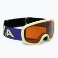 Kinder-Skibrille Alpina Piney 2.0 sunny/lime matte/orange