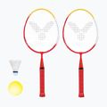 Kinder-Badmintonset VICFUN Mini Badminton rot/gelb 7