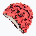 Schwimmkappe Damen Fashy Flowers red / black