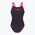 Einteiler Badeanzug Damen aquaFeel Training V-Back gray / smoke