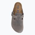 Schlappen BIRKENSTOCK Boston Soft Footbed Oiled Leather Narrow iron 5