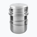 Campinggeschirr Set Tatonka Handle Mug 600 ml steel