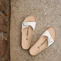 Slides Schlappen  BIRKENSTOCK Madrid BF Narrow white 12