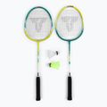 Talbot-Torro 2 Kämpfer Badminton Set blau und gelb 449412