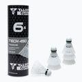 Talbot-Torro Tech 450 Badminton-Federbälle  Premium Nylon 6 Stück weiß 469282
