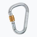 Kletterkarabiner EDELRID Steel HMS Screw silver
