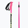 Skistöcke Kinder LEKI Racing neon pink/ black/ neon yellow 3