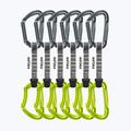 Kletter-Expressset EDELRID Pure 6 Stk. 10 cm slate/oasis