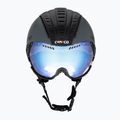 Skihelm CASCO SP-2 Photomatic Visier strukturiert arsenic grau / rot 2