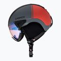 Skihelm CASCO SP-2 Photomatic Visier strukturiert arsenic grau / rot 5