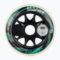 Powerslide Graphix LED Wheel 100 Links weiß 905345 Rollerblade Räder