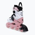 Powerslide Khaan Junior LTD Kinder Rollschuhe weiß und rosa 940672 3