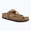 Badelatschen BIRKENSTOCK Gizeh Oiled Leather tabacco brown