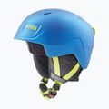 Kinderskihelm UVEX Manic Pro blau/lime matt 6