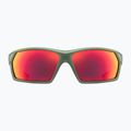 UVEX Sportstyle 225 olivgrün matt/verspiegelt silberne Sonnenbrille 53/2/025/7716 6