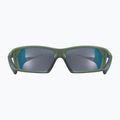 UVEX Sportstyle 225 olivgrün matt/verspiegelt silberne Sonnenbrille 53/2/025/7716 9