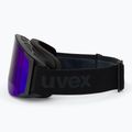 Skibrille UVEX G.gl 3000 TO black matt/mirror blue/lasergold lite/clear 4