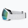 Skibrille UVEX Topic white matt/mirror orange blue 4