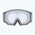 Skibrille UVEX Athletic FM rhino mat/mirror silver blue 55//52/523 6