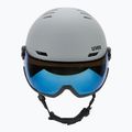 Skihelm UVEX Wanted Visor rhino matt/mirror blue/smoke 2