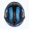 Skihelm Kinder UVEX Rocket Visor Jr blue matt/mirror blue/smoke 5
