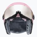 Skihelm Kinder UVEX Rocket Visor Jr pink confetti matt/mirror silver/lasergold lite 3