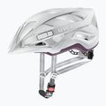 Fahrradhelm UVEX City Active silber/pflaume matt