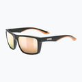 Uvex Lgl 50 CV schwarz matt/verspiegelt champagner Sonnenbrille 53/3/008/2297 5