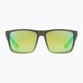 Uvex Lgl 50 CV oliv-matt/grün verspiegelte Sonnenbrille 53/3/008/7795 6