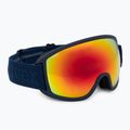 Skibrille UVEX Topic navy matt/mirror rainbow rose