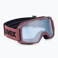 Skibrille UVEX Elemnt FM antique rose mat/mirror silver blue 55//64/33