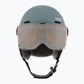 Skihelm Kinder UVEX Rocket Visor Jr rhino/blush matt/mirror silver/lasergold lite 2