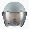 Skihelm Kinder UVEX Rocket Visor Jr rhino/blush matt/mirror silver/lasergold lite 2