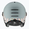 Skihelm Kinder UVEX Rocket Visor Jr rhino/blush matt/mirror silver/lasergold lite 3
