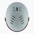 Skihelm Kinder UVEX Rocket Visor Jr rhino/blush matt/mirror silver/lasergold lite 5